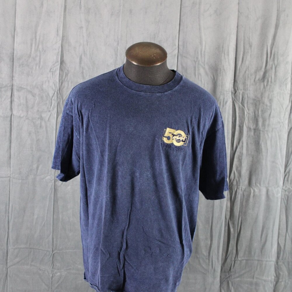 Winnipeg Blue Bombers Shirt (VTG) - Stone Wash 50th Anniversary - Men's Large